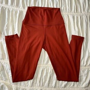 Burnt orange high wasted leggings size xs